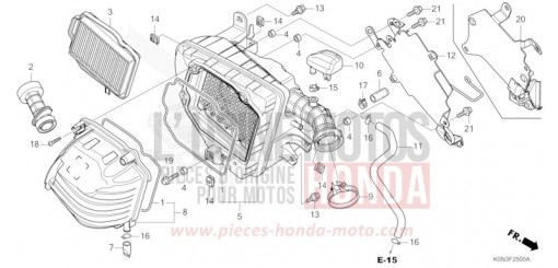 FILTRO ARIA CBF125MER di 2024